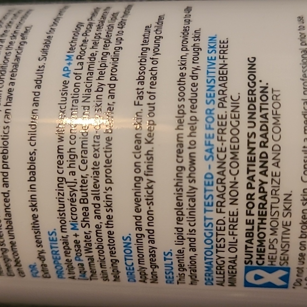 LA ROCHE-POSAY lipikar AP+m Triple Repair Moisturizing Cream 400ml 13.52 oz NEW - Picture 6 of 7